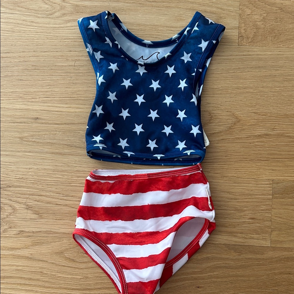 Surfside Co. Star and Stripe Two-Piece Swimsuit